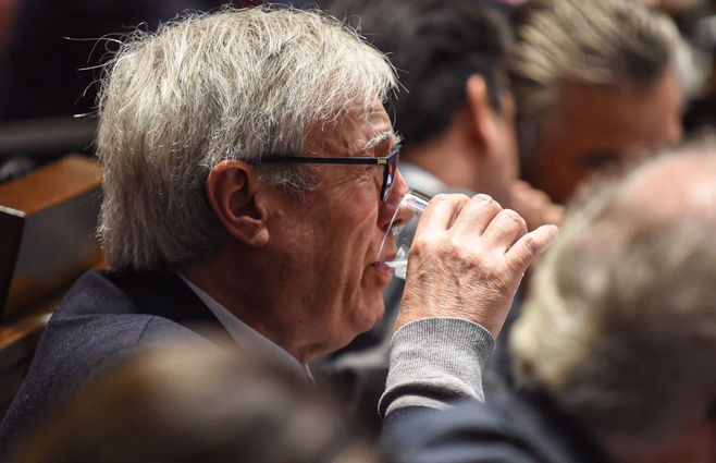 Raúl Montero, presidente de OSE, durante la interpelación en Diputados. Foto: FocoUy.