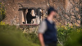 Segundo día de búsqueda. Foto: AFP