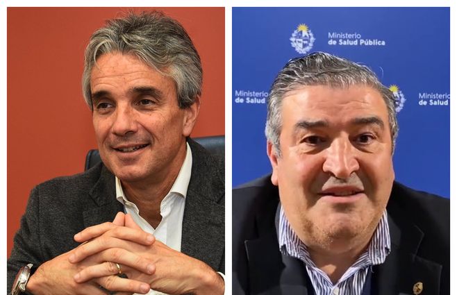 José Decurnex, presidente de Nacional. Tte. Cnel. (r)&nbsp; Pablo Picabea, subdirector de Fiscalización del MSP