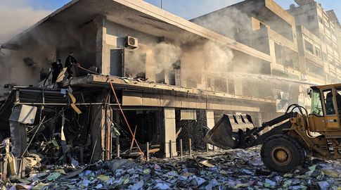 Líbano después del ataque. Foto: AFP Líbano después del ataque. Foto: AFP