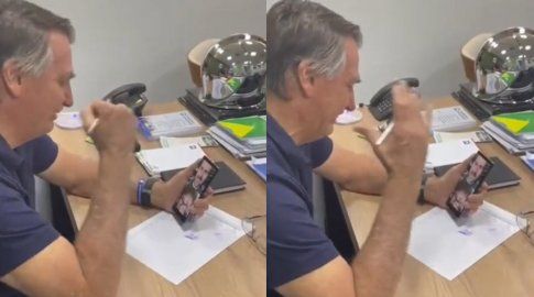 Foto: captura de video, Jair Bolsonaro.