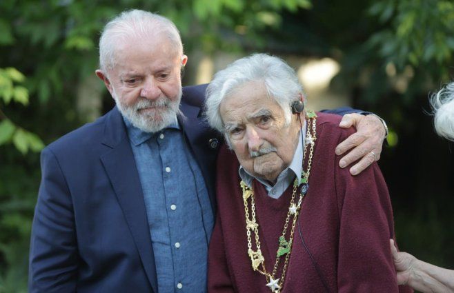 Lula ya visitó a Mujica en diciembre, en su chacra de Rincón del Cerro. Foto: Focouy