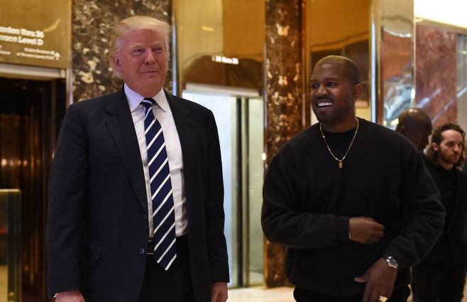 kanye west y donald trump