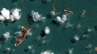 desaparecio la isla creada por la erupcion del volcan en el archipielago de tonga