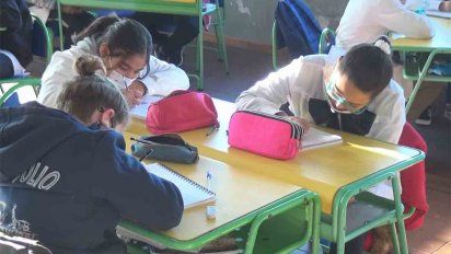 asi fue el regreso a clases presenciales en escuelas de rio negro