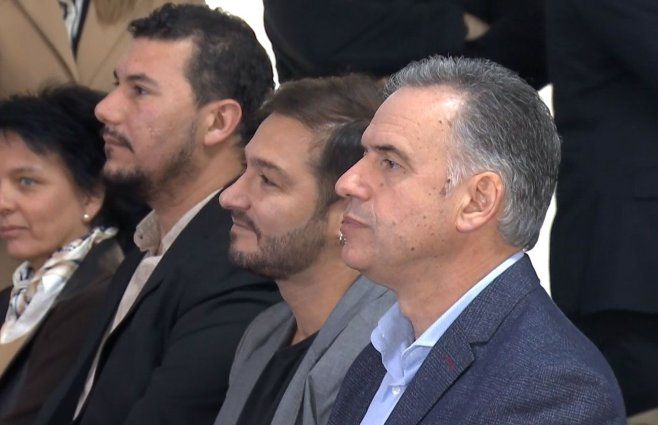 Yamandú Orsi en acto por las Mipymes.