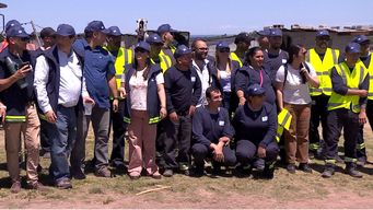 inauguraron este sabado las obras que llevaran agua potable a mil familias del barrio nuevo comienzo