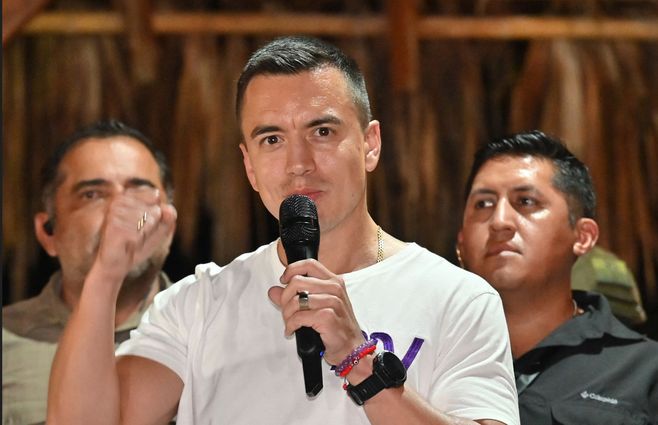 Presidente electo de Ecuador, Daniel Noboa. Foto: AFP.