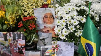 Homenaje a Ayrton Senna. Foto: AFP