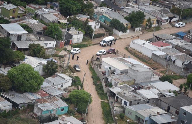 Foto: Ministerio del Interior. Allanamientos este jueves en Corfrisa, Las Piedras.