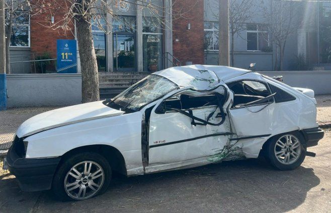 Foto: Subrayado. El auto de la víctima, trasladado a la seccional 11.