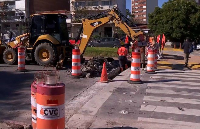 Foto: Subrayado. Obras en avenida Centenario.