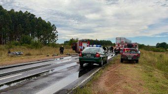 El lugar del accidente donde murió la uruguaya oriunda de Fray Bentos. Foto: Celso Bel.