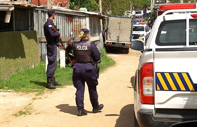 Foto: Subrayado. Escena del homicidio en Piedras Blancas este miércoles.