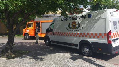 resulto ser una falsa alarma la supuesta granada hallada en un contenedor de basura