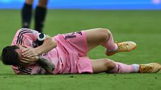 Messi sentido en el partido del Inter Miami de este domingo. Foto: AFP Messi sentido en el partido del Inter Miami de este domingo. Foto: AFP