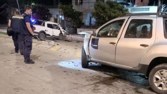 Foto cedida a Subrayado. Accidente en La Blanqueada; uno de los conductores intentó fugar dos veces.