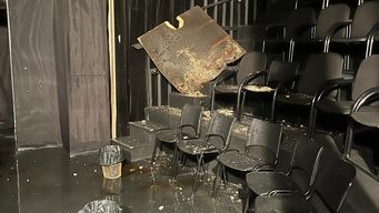 teatro circular sufrio importantes danos por inundacion provocada por una rotura de caneria