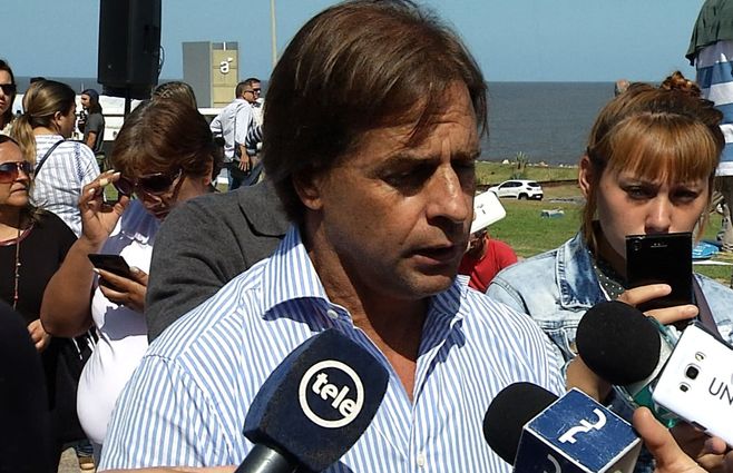 Lacalle Pou estuvo en un acto en Pocitos