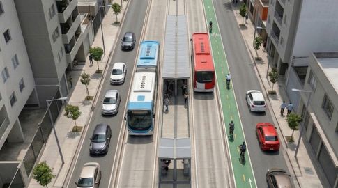 Así quedaría 18 de Julio con el nuevo proyecto: corredor con única línea y viaje en 10 minutos