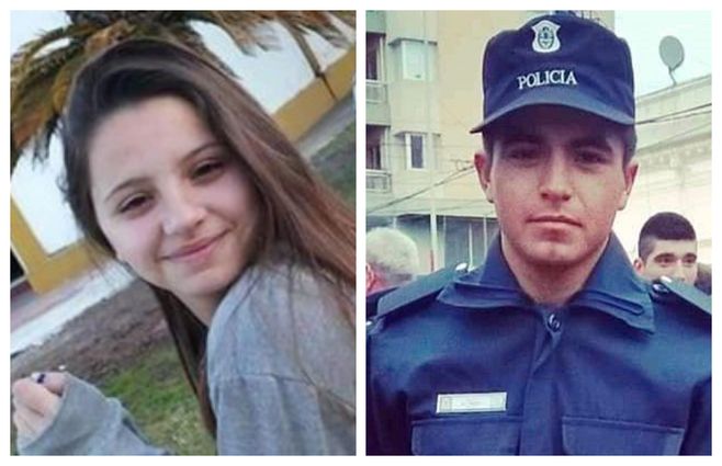 Úrsula Bahillo y Ezequiel Martínez. El joven policia estaba en licencia psiquiátrica. Ella desde hacía meses relataba el tormento que sufría.