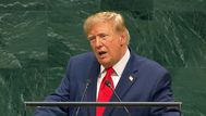 Trump ante la Asamblea General de Naciones Unidas (ONU), martes 22 de setiembre de 2026. Foto: captura de transmisión oficial.