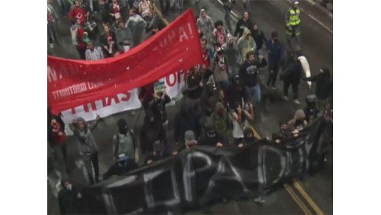 Unas 1.000 personas protestaron contra el Mundial en San Pablo