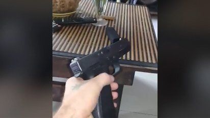 a prision el delincuente que le robo el arma a un policia y se grabo con un celular