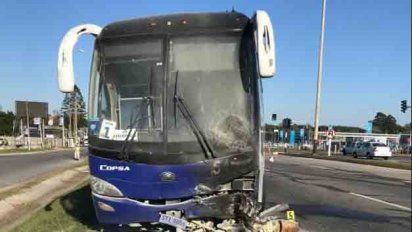 interbalnearia: choque con un omnibus dejo un motociclista muerto