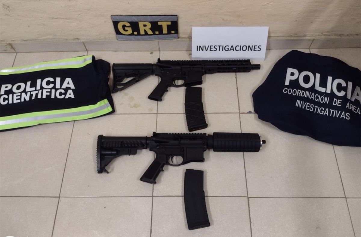 Los fusiles encontrados en una bodega de ómnibus eran para una banda narco