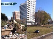 El basural de Malvín salió en TV y lo limpiaron