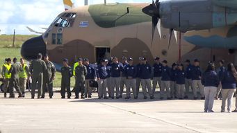 partio avion hercules a la antartida: por primera vez una mujer estara a cargo de la base uruguaya