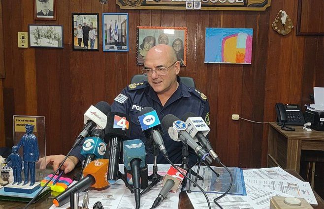 Germán Suárez, jefe de Policía de Rivera. 