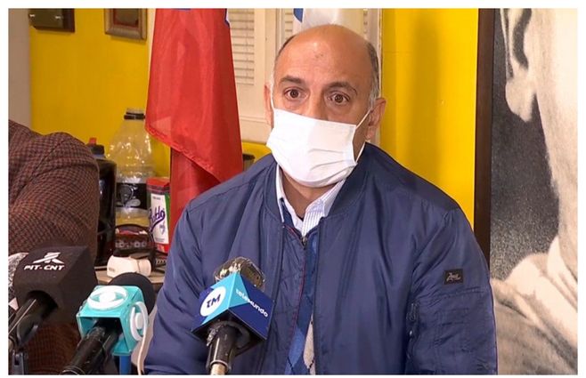 Marcelo Abdala, secretario general del PIT-CNT. Los trabajadores piden u lugar en la mesa de comisiones del TLC