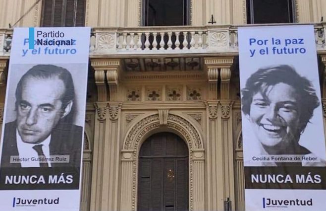 El Partido Nacional rememorando a Toba Gutiérrez y Cecilia Fontana de Heber