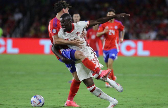 Foto: AFP. Chile quedó afuera de la Copa América, tras el partido con Canadá.