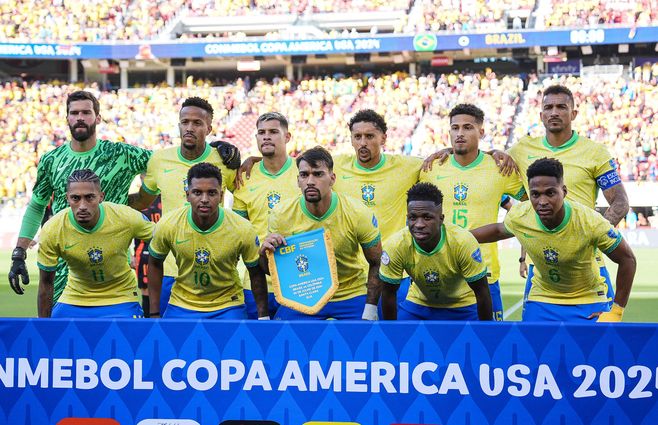 Brasil, el rival de Uruguay en cuartos de final de la Copa América. Foto: AFP