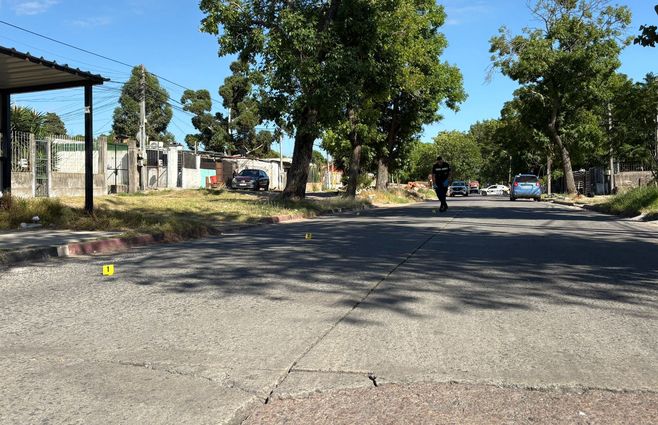 Foto: Subrayado. Escena de la balacera en Peñarol.