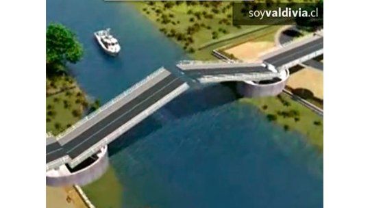 Insólito: plataformas al revés en puente levadizo de Chile