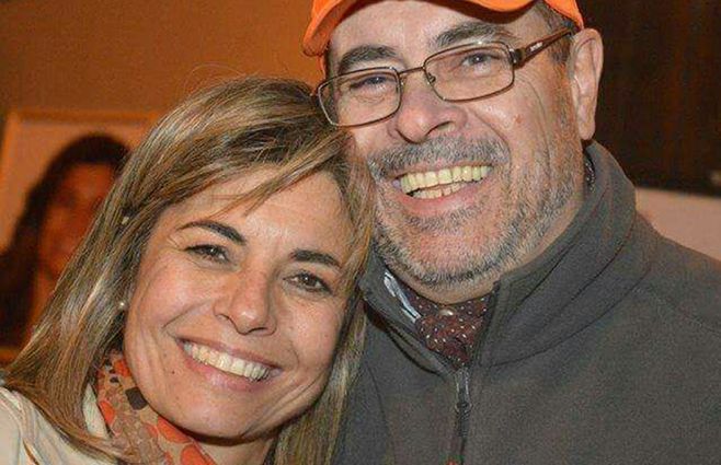 Adriana Peña con su hermano Gerardo.&nbsp;