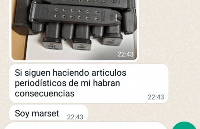 Captura del WhatsApp de Subrayado.&nbsp;