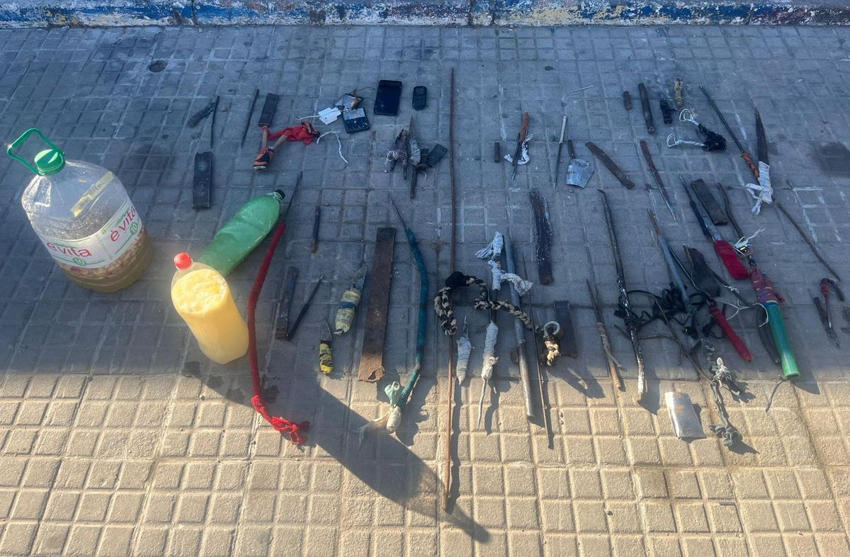 Foto cedida a Subrayado. Requisa de este miércoles en el ex Comcar. Foto cedida a Subrayado. Requisa de este miércoles en el ex Comcar.