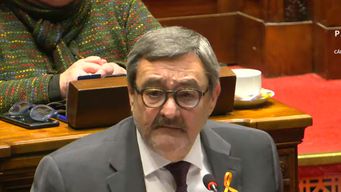 Luis Gallo, diputado del Frente Amplio, durante el debate sobre la ley de eutanasia.