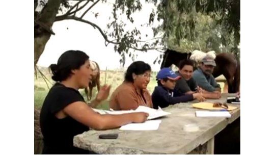 gente campo reunión