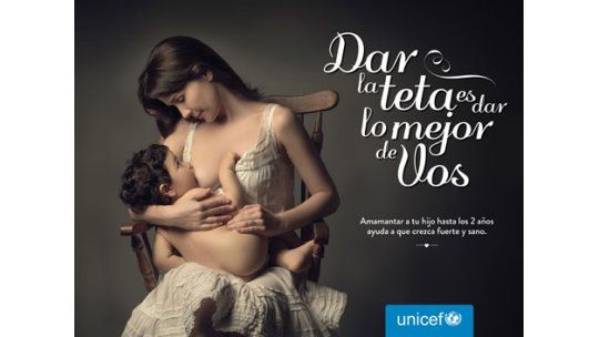 Natalia Oreiro lidera campaña de Unicef por lactancia prolongada