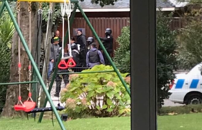 Operativo policial en el hotel de Jardines de Córdoba el sábado 11.&nbsp;