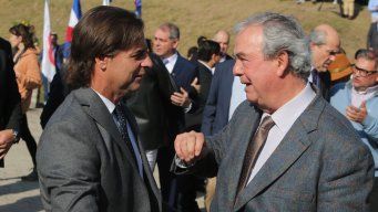 Foto: FocoUy, archivo. Luis Lacalle Pou y Luis Alberto Heber.