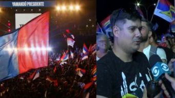 los frenteamplistas celebraron la victoria en las afueras del nh columbia y en las calles de montevideo