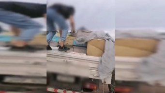 Foto: captura de video cedido a Subrayado. Momento de la detención.