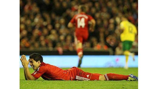 El Liverpool de Suárez empató con el último de la tabla